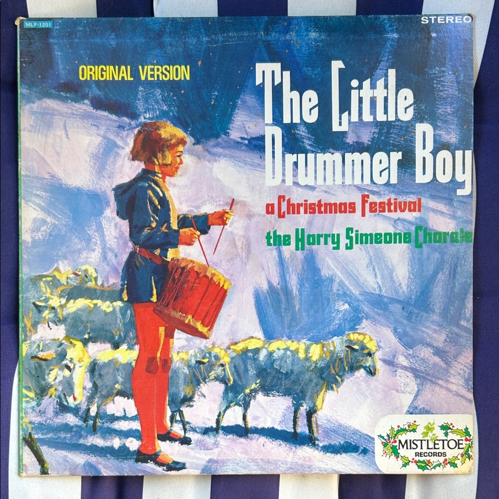 The Little Drummer Boy Vinyl Record by - Blue and Red
